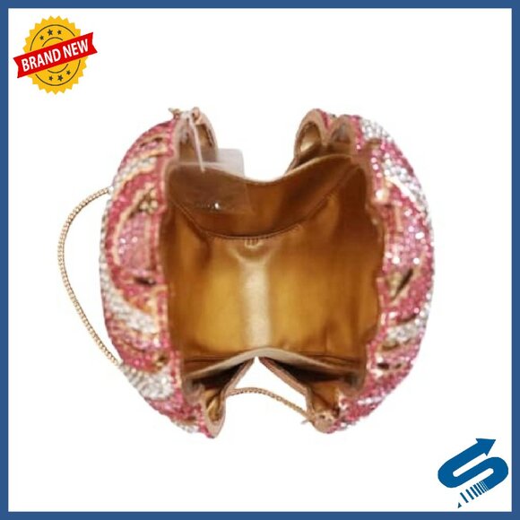 Rhinestone Ice Cream Clutch Evening Bag with Detachable Chain
